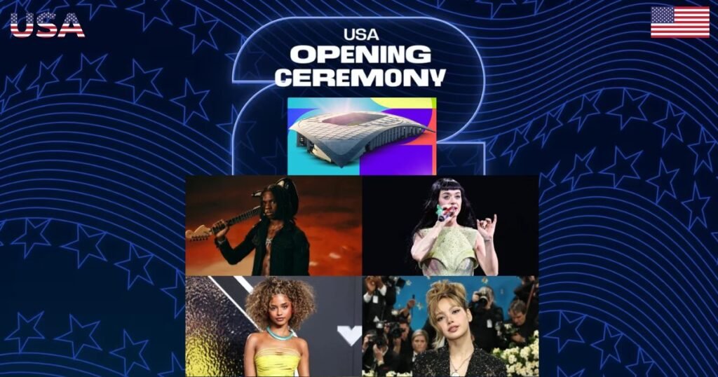 USA Opening Ceremony at Los Angeles Stadium