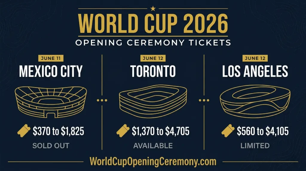 World Cup Opening Ceremony 2026 Tickets